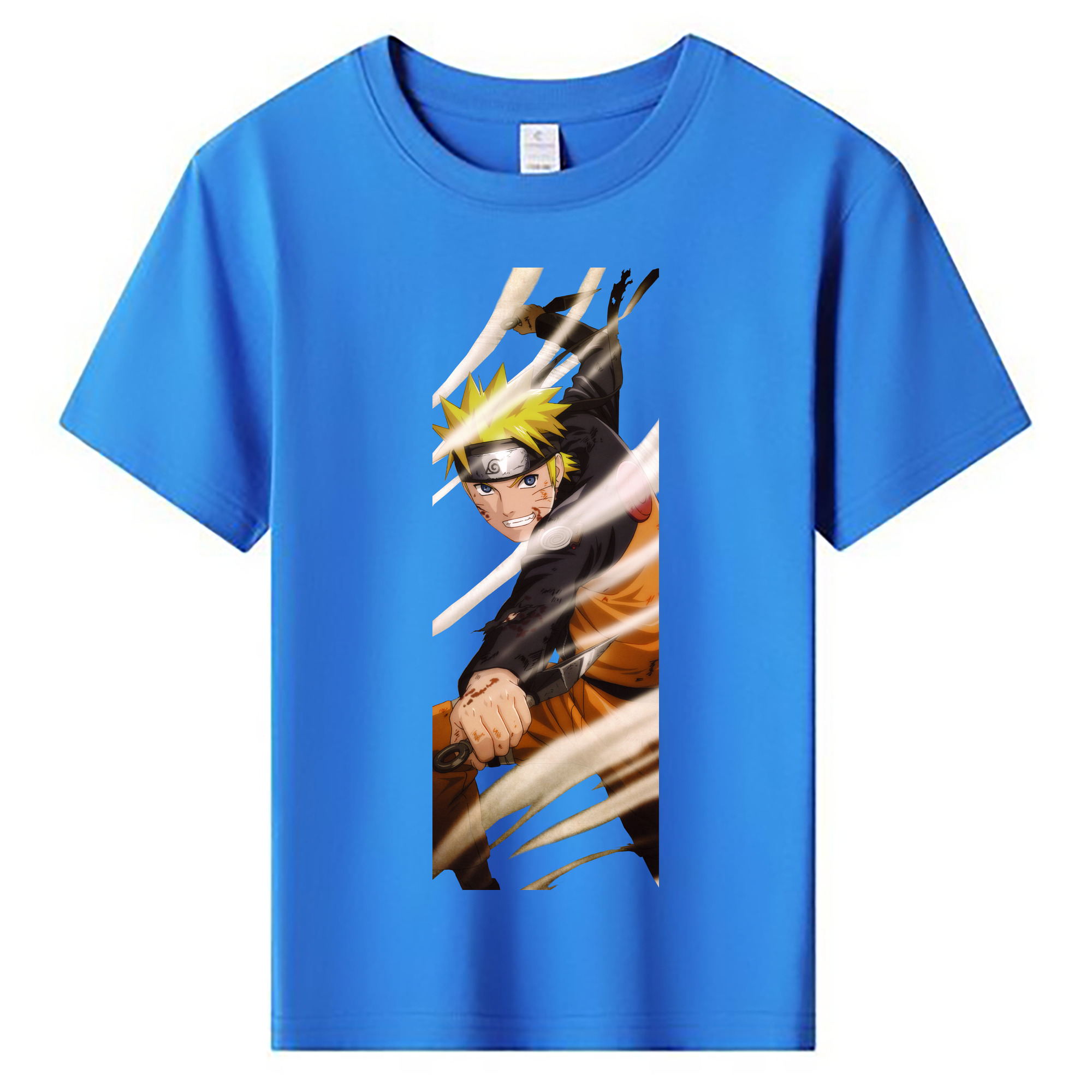 （画像用） NARUTO -ナルト- うずまき ナルト Uzumaki Naruto 綿100％キッズTシャツ（フロントプリント）